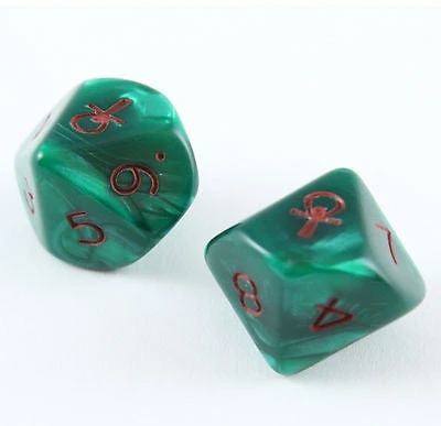 Chessex : Set Of 10 Ankh D10s Gaming Accessories 4 Chessex : Set Of 10 Ankh D10s Gaming Accessories