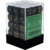 Chessex : 12mm D6 Set Jade/Gold Gaming Accessories