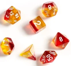 Dungeons & Dragons Sirius Dice Set - Yellow & Red