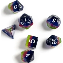 Sirius Dice Set - Pink, Green, & Blue
