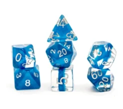 Gate Keeper Games Neutron : Power Teal - 7 Dice Set