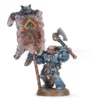 Games Workshop Warhammer 40,000 Space Wolf Grey Hunter With Wolf Standard