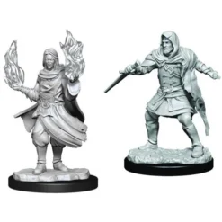 Wizkids Critical Role Unpainted Miniatures: W1 Male Hollow One Rogue & Sorceror